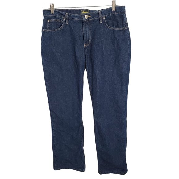 Cabela's Denim - Cabela's Womens Size 12 Short Jeans Plaid Flannel Lined Denim